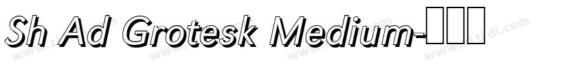 Sh Ad Grotesk Medium字体转换